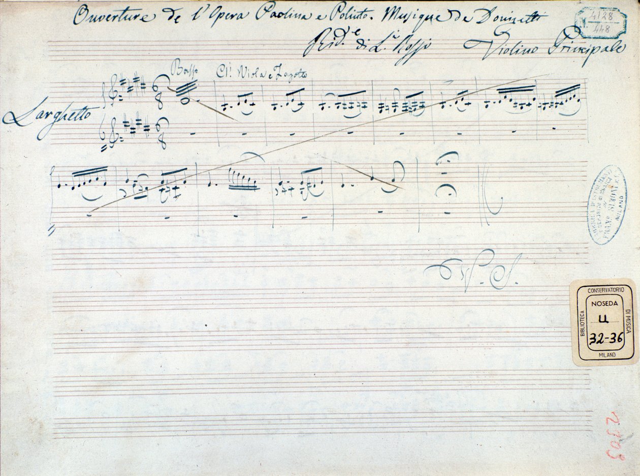 Musikalsk partitur for 