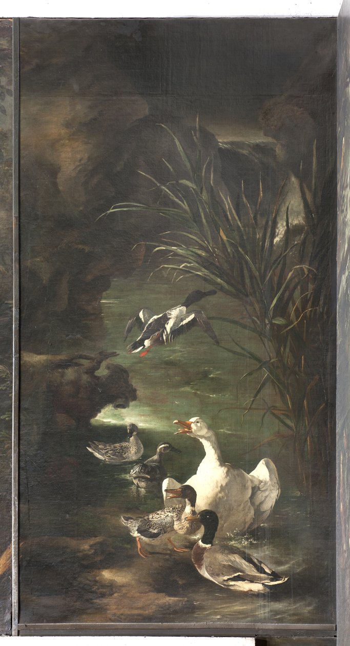Myten om Orfeus: svane og ender, ca. 1650-60 av Italian School