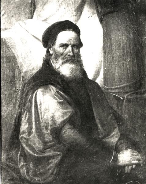Nicolo Pisani (olje på lerret) (s/hvitt bilde) av Italian School