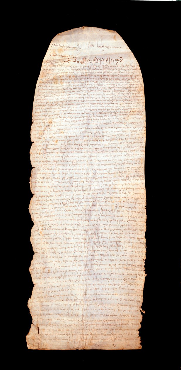 Placito cassinese dit Placito capuano (de Capoue) første dokument utformet på det vulgære italienske språket i mars 960. Det ble reformert av den lombardiske rektor Capoue. Montecassino (Frosinone), Museum of the Abbey av Italian School