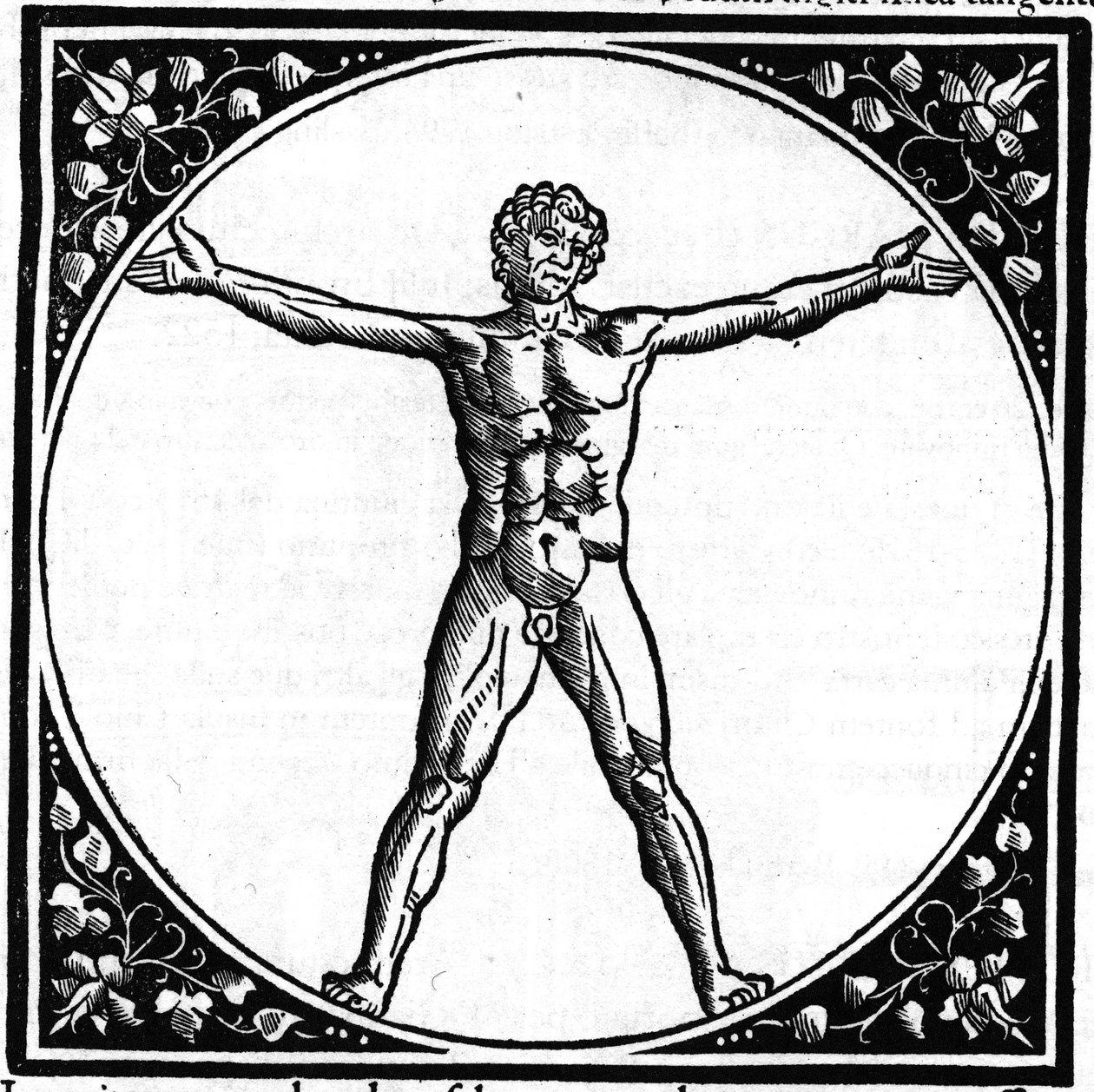 Plate hentet fra boken "" De architectura"", omhandler arkitekturen til Marcus Vitrubius Pollio dit Vitruvio (1. århundre f.Kr.), romersk arkitekt. Italiensk utgave av Gianbaptista Caporali di Perugia 1536. av Italian School