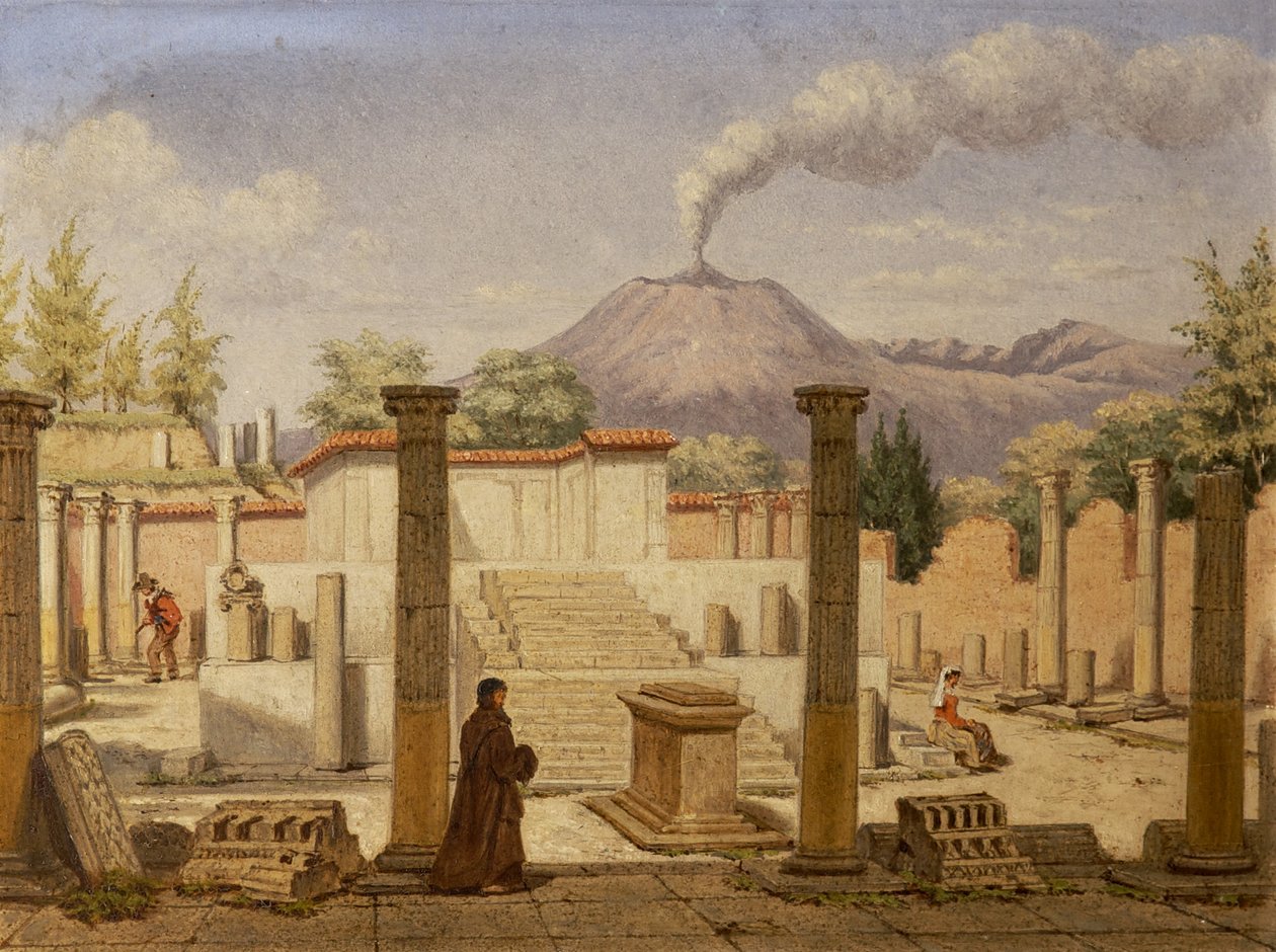 Pompeii, ca. 1840 av Italian School