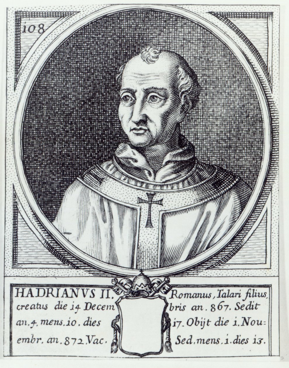 Pave Hadrian II av Italian School