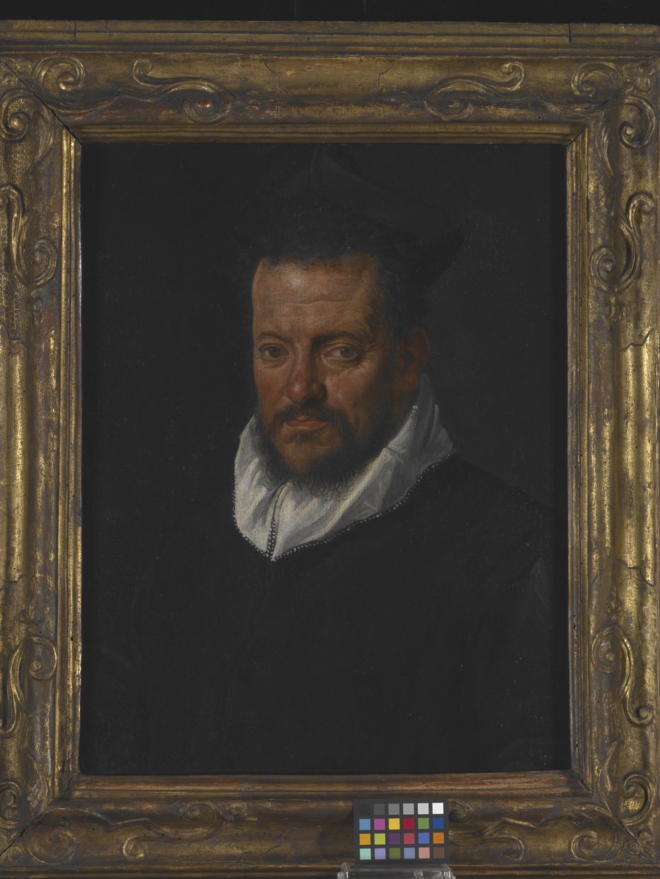 Portrett av en prest (olje på lerret) av Italian School