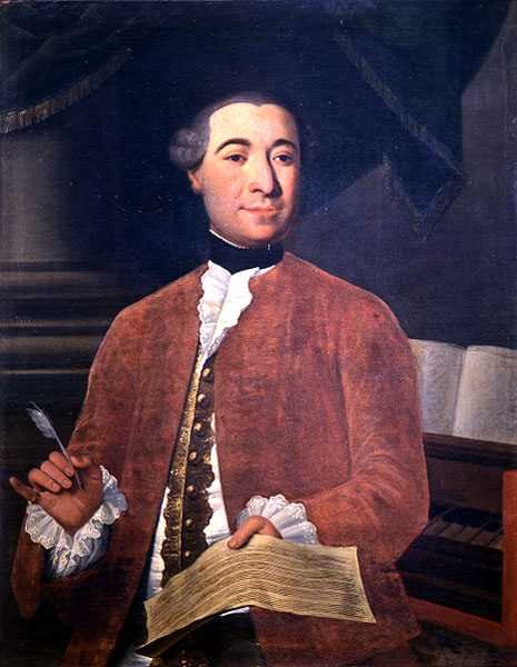 Portrett av Anton Maria Paoli, ca. 1750 (olje på lerret) (se 138620) av Italian School