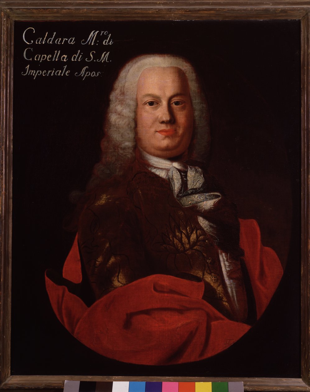 Portrett av Antonio Caldara (1670-1736), italiensk barokkkomponist av Italian School