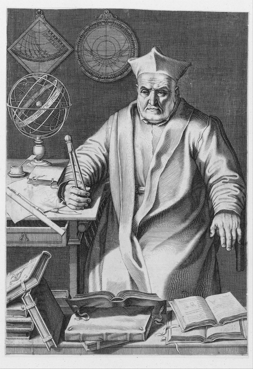 Portrett av kardinal Christopher Clavius, 1606. av Italian School