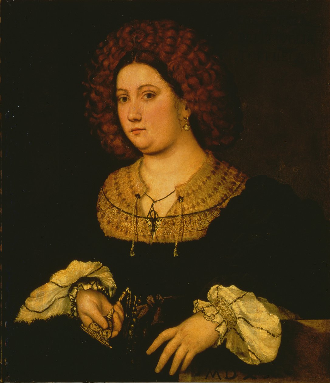 Portrett av Costanza Bentivoglio, Florentine School av Italian School