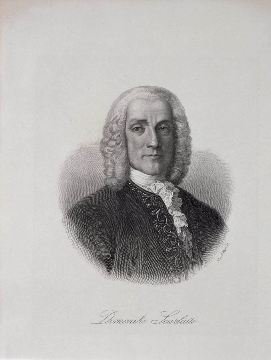 Portrett av Domenico Scarlatti (1686-1757) av Italian School