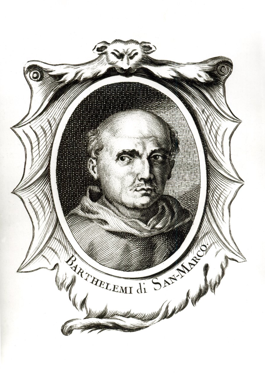 Portrett av Fra. Bartolomeo di San Marco av Italian School