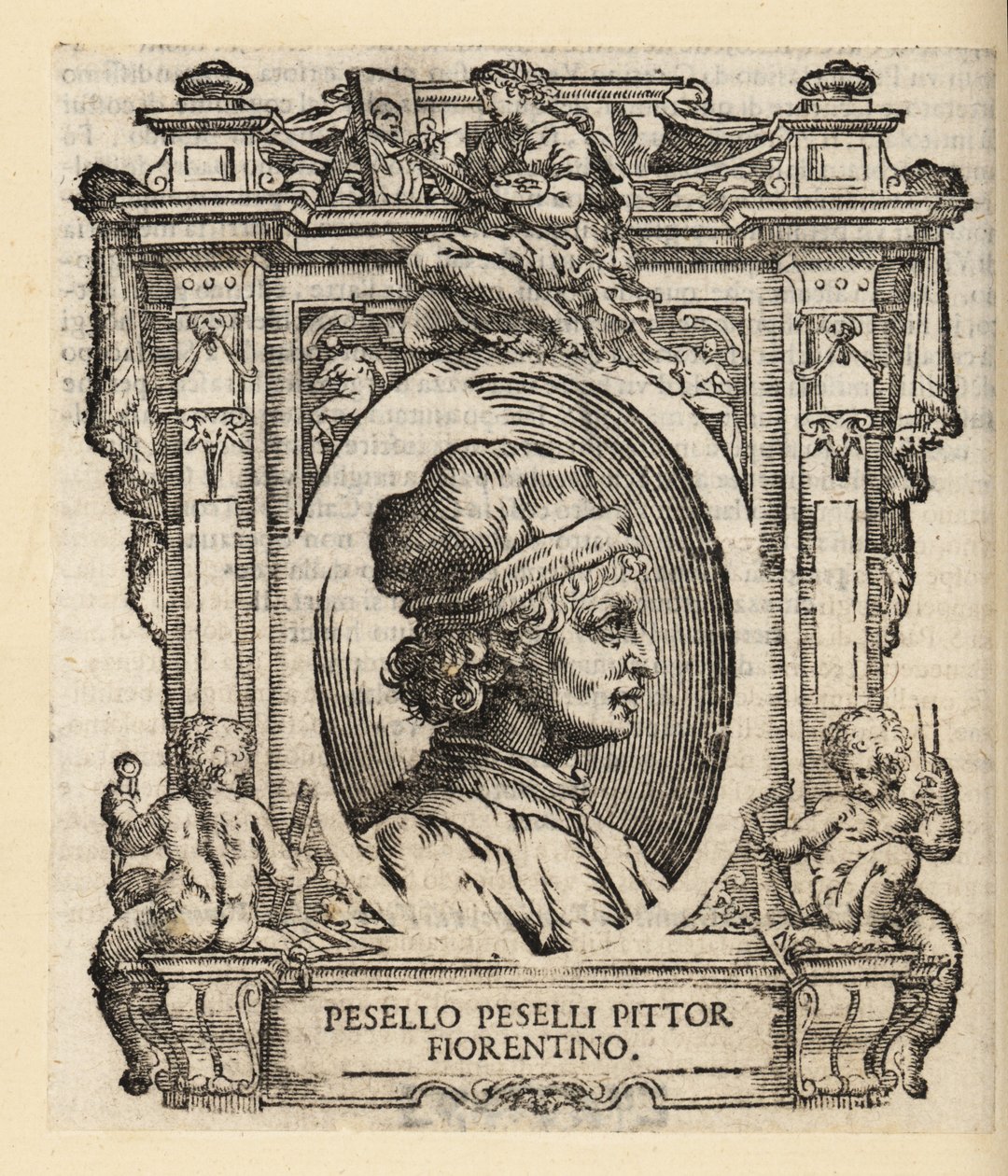Portrett av Francesco Pesellino, italiensk maler fra Firenze av Italian School