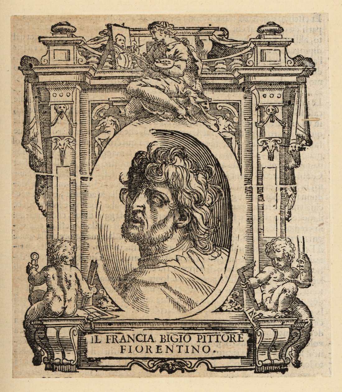 Portrett av Franciabigio, italiensk maler fra den florentinske renessansen av Italian School