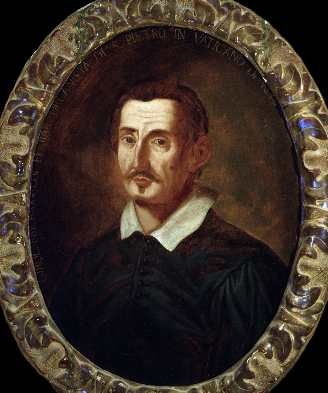 Portrett av Girolamo Frescobaldi (1583-1643) italiensk komponist av Italian School