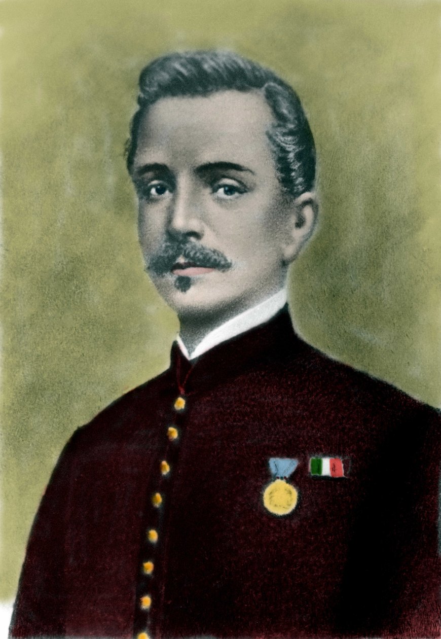 Portrett av Ippolito NIEVO (1831-61) italiensk forfatter og patriot. av Italian School