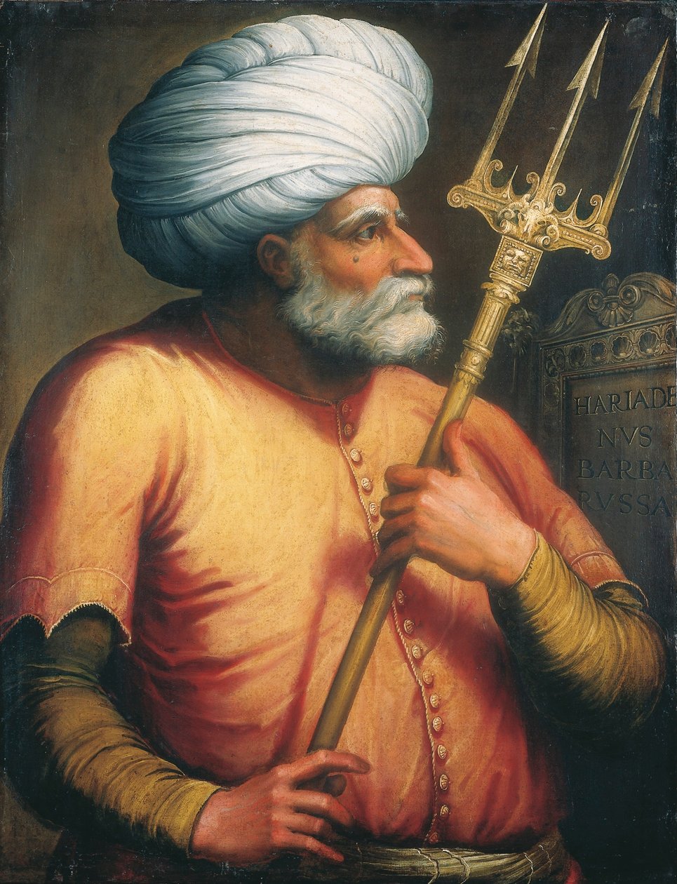 Portrett av Khair ed-Din, ca. 1550 av Italian School