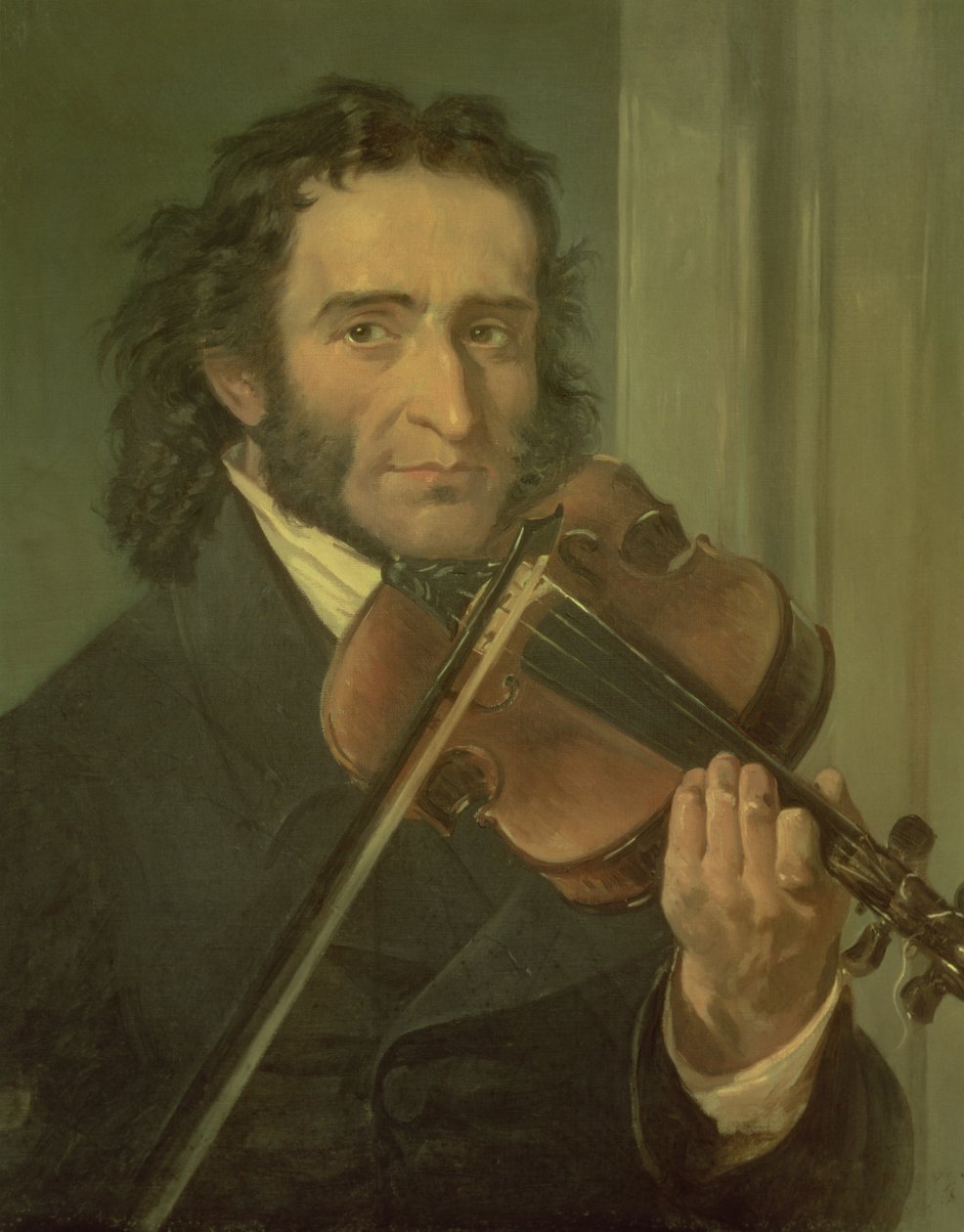 Portrett av Niccolo Paganini (1782-1840) av Italian School