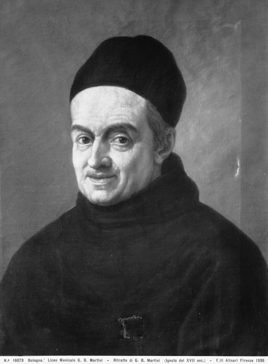 Portrett av Padre Martini, ca. 1765 av Italian School