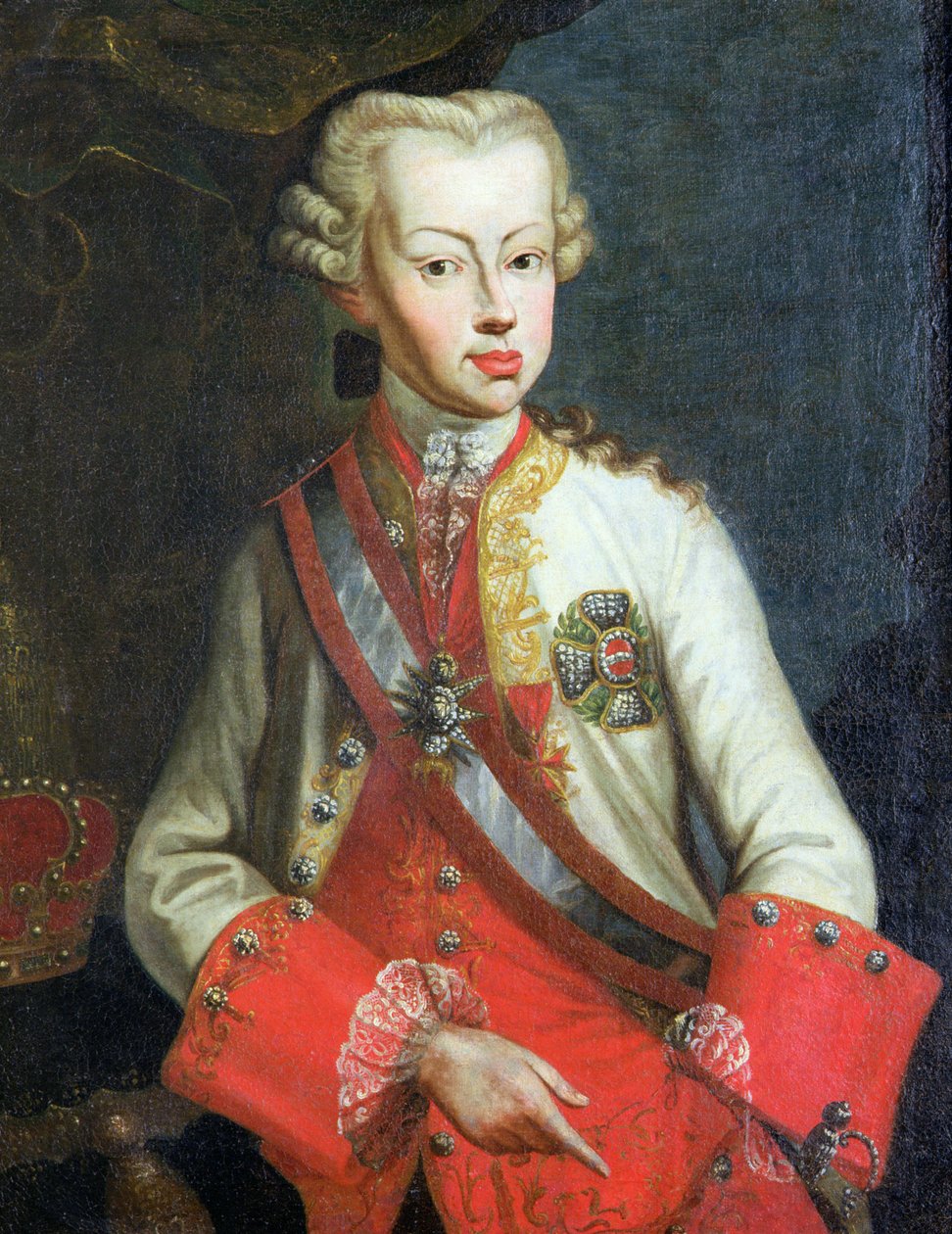 Portrett av Pietro Leopoldo di Lorena, ca. 1750 av Italian School