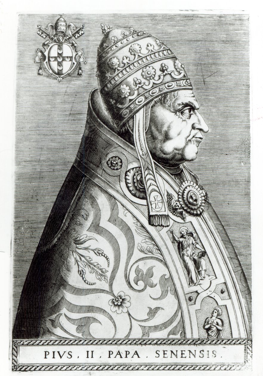 Portrett av pave Pius II av Italian School