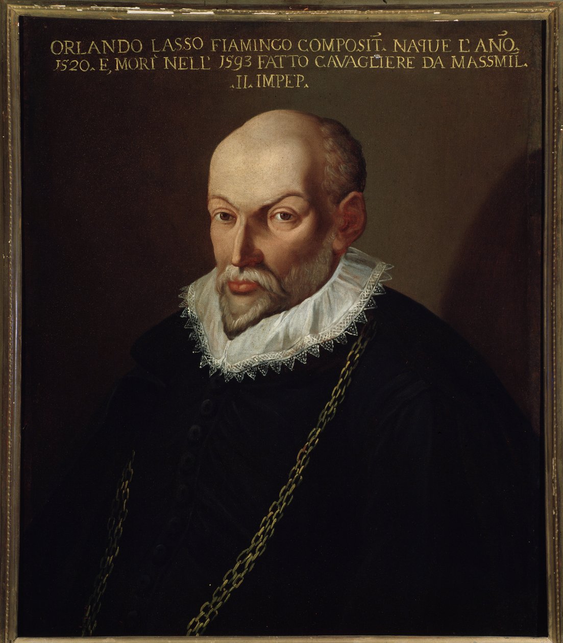 Portrett av Roland de Lassus (1532-1594) flamsk komponist av Italian School