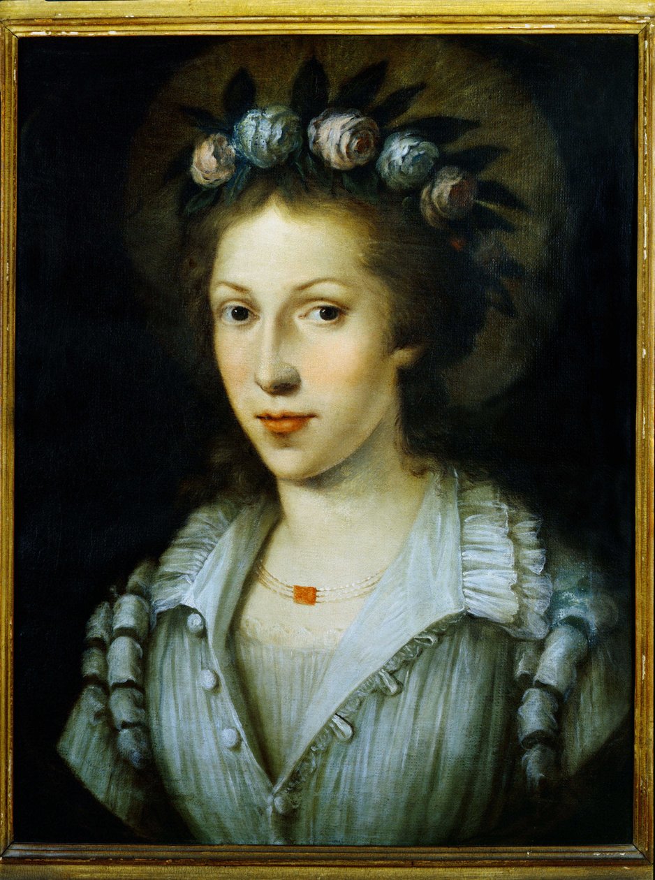 Portrett av Sainte Marie Madeleine av Pazzi, Sainte Mary Magdalene de Pazzi av Italian School