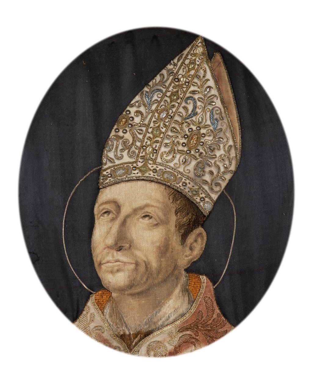 Portrett av San Carlo Borromeo av Italian School