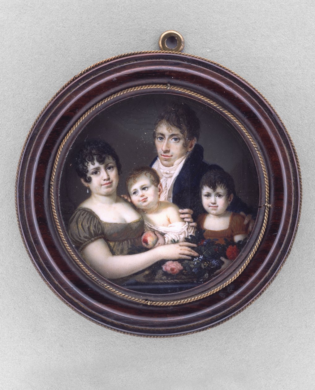 Portrett av en familie av Italian School