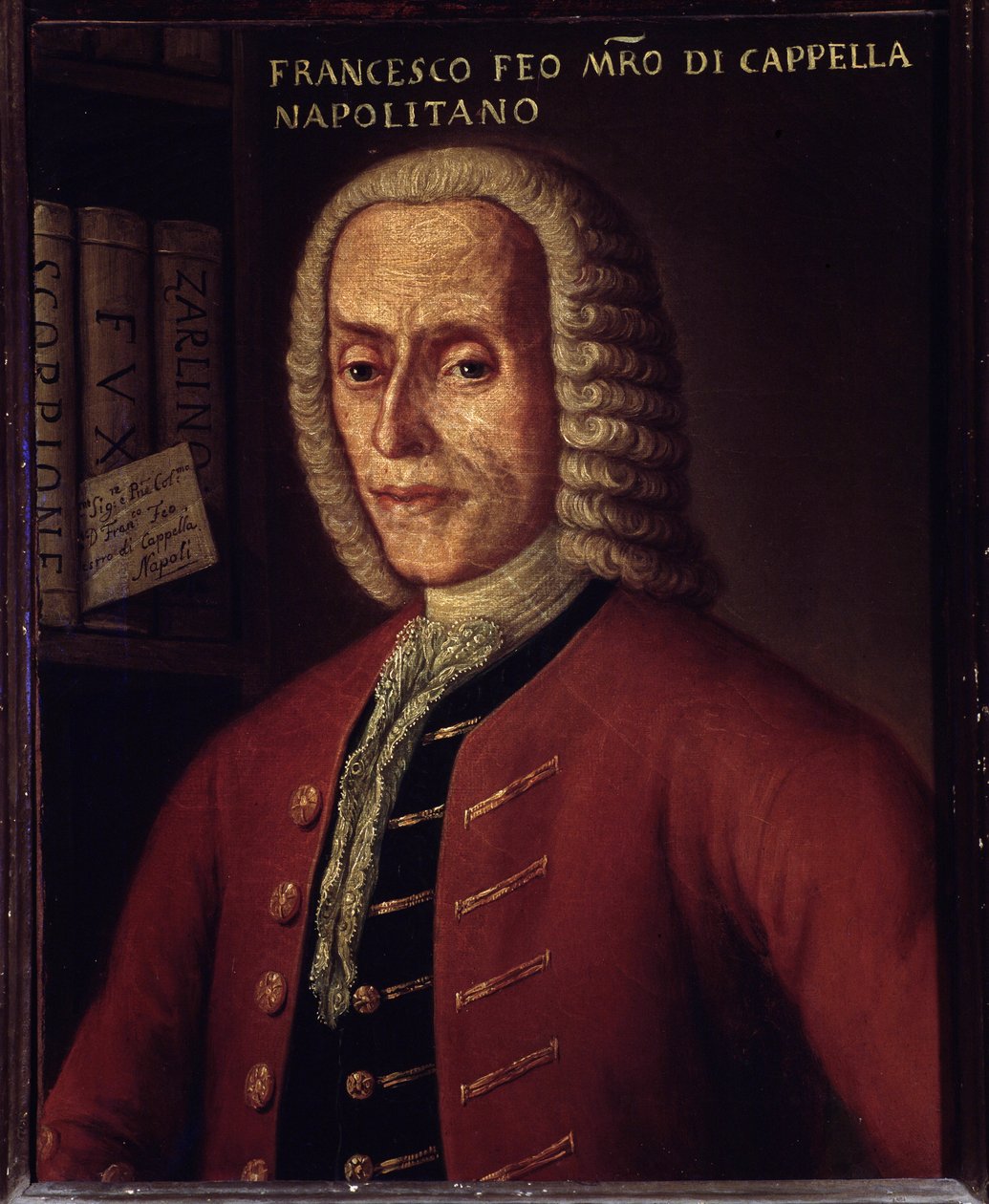 Portrett av den italienske komponisten Francesco Feo (1691–1761) av Italian School