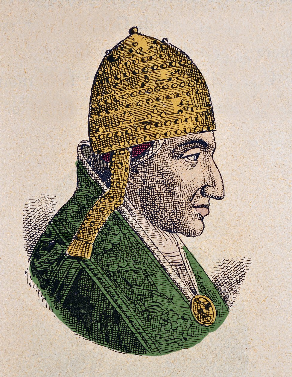 Portrett av motpaven Johannes XVI (Johannes, Johannes) (997-998) av Italian School