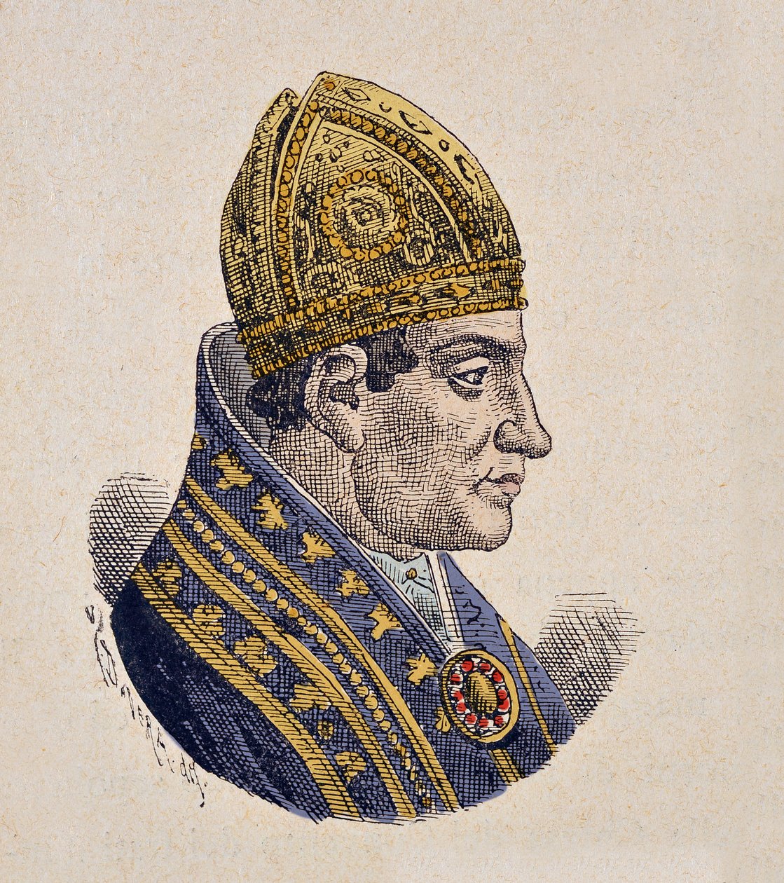 Portrett av motpaven Jean XXIII (Giovanni, John) (1410-1415) av Italian School