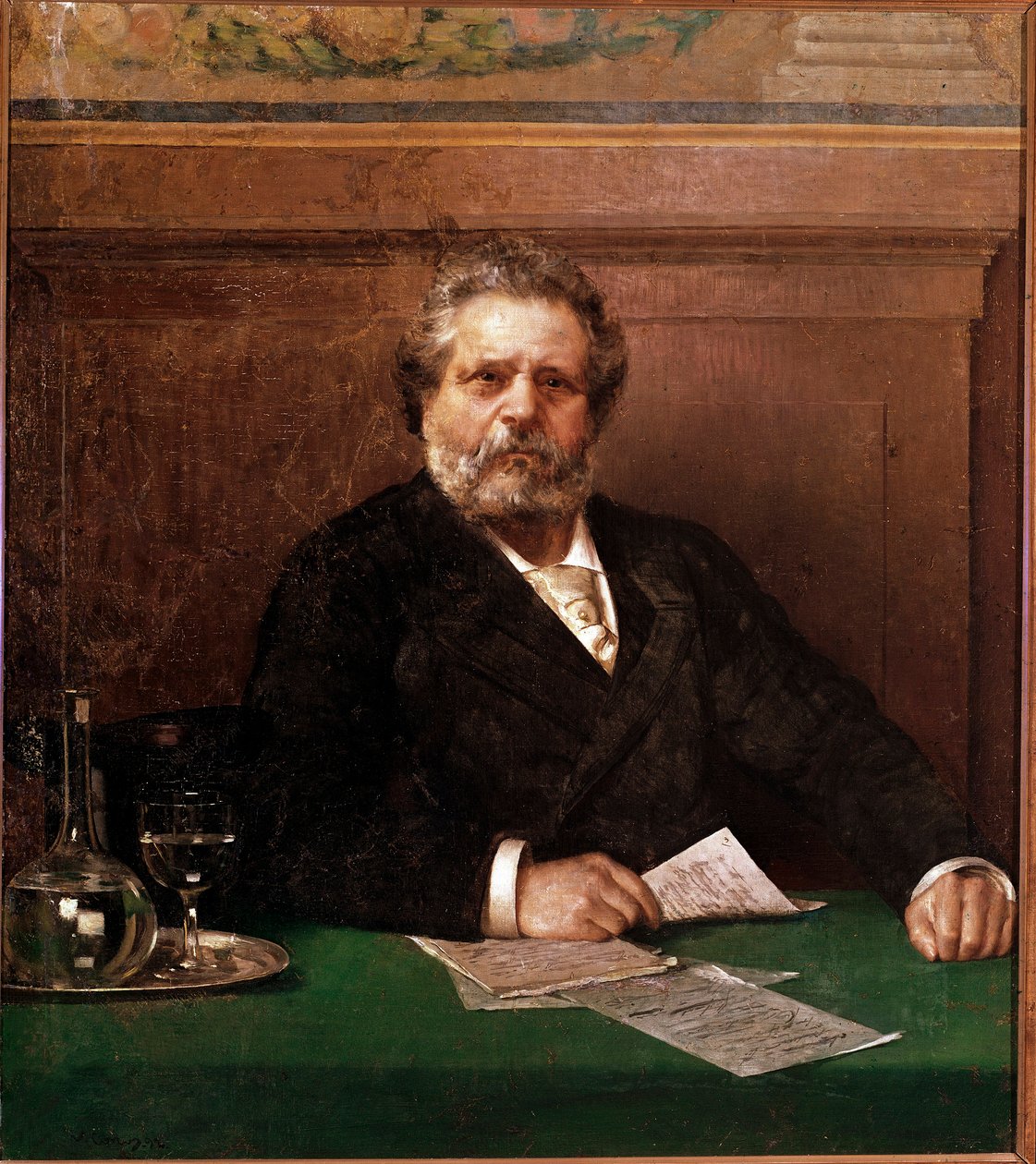 Portrett av den italienske poeten Giosue Carducci (1835-1907) Anonymt maleri. Slutten av 1800-tallet Bologna, Casa Carducci - Portrett av den italienske poeten Giosue Carducci 1835-1907. Anonymt maleri, slutten av 1800-tallet, Casa Carducci, Bologna, Itali av Italian School