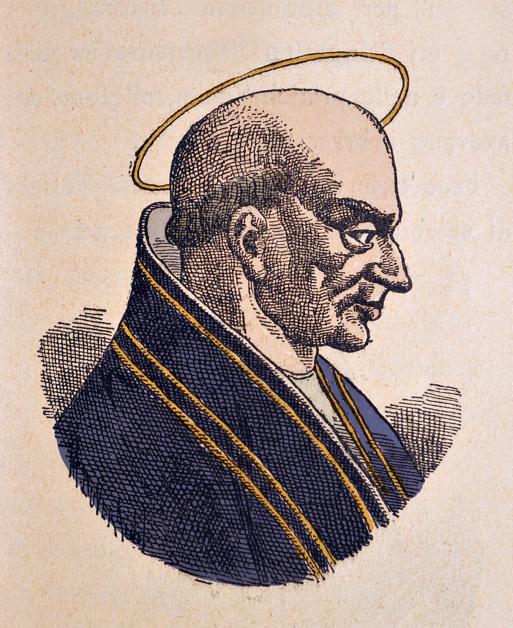 Portrett av paven Adeodat eller Dieudonne Ier (615-618) av Italian School