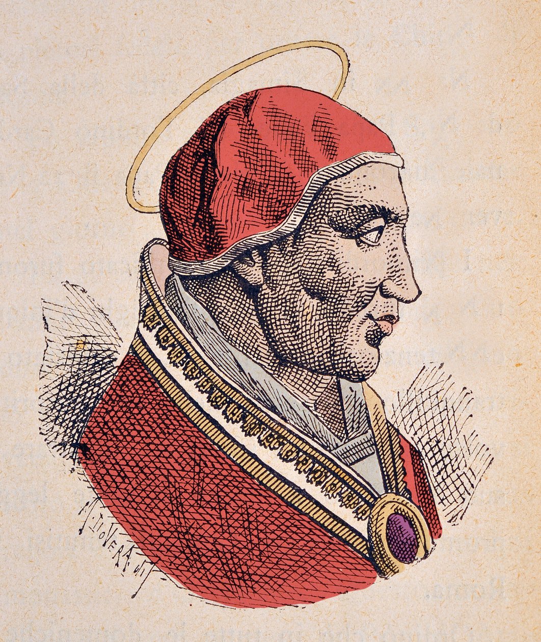 Portrett av pavens oppstandelse II (Anastasios, Anastasios) (496-498) av Italian School