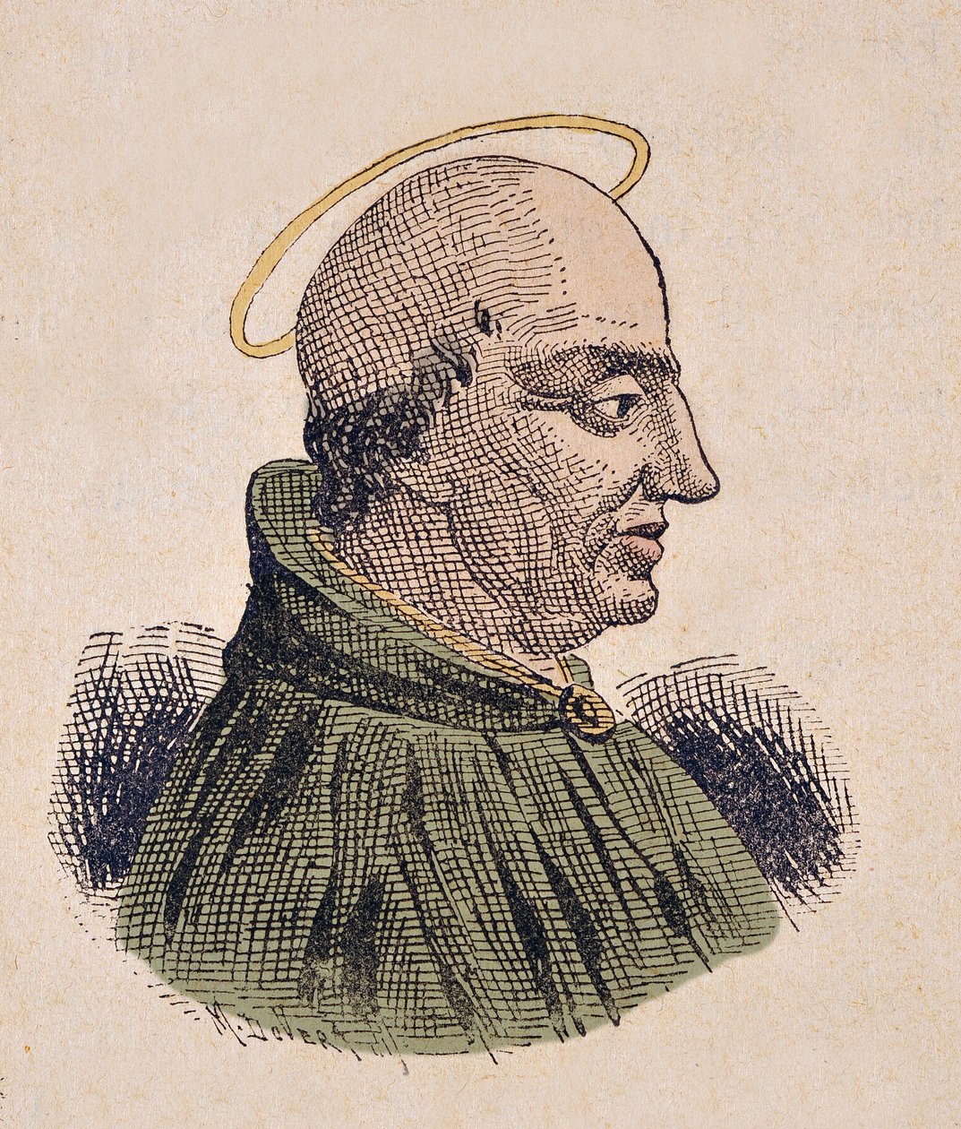 Portrett av paven Antere (Anterus eller Antero) (235-236) av Italian School