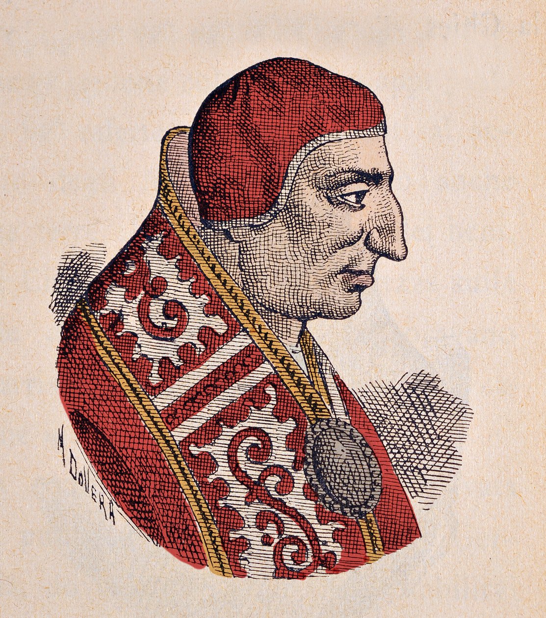 Portrett av pave Benedikt VIII (1012-1024) av Italian School