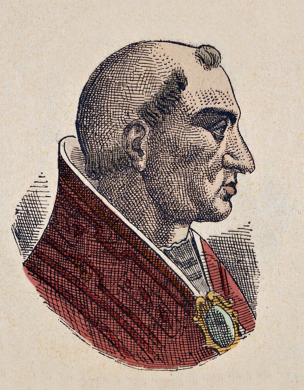 Portrett av paven Boniface II (Bonifacius eller Bonifacio) (530-532) av Italian School