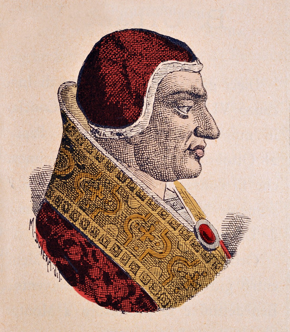 Portrett av pave Clement VI (Clemente eller Clemens) (1342-1352) av Italian School