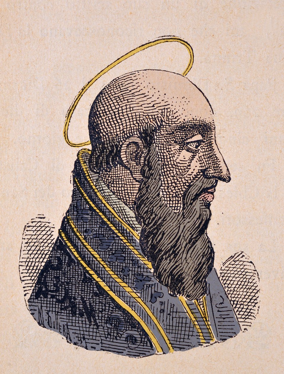Portrett av paven Felix Ier (Felice I) (269-274) av Italian School