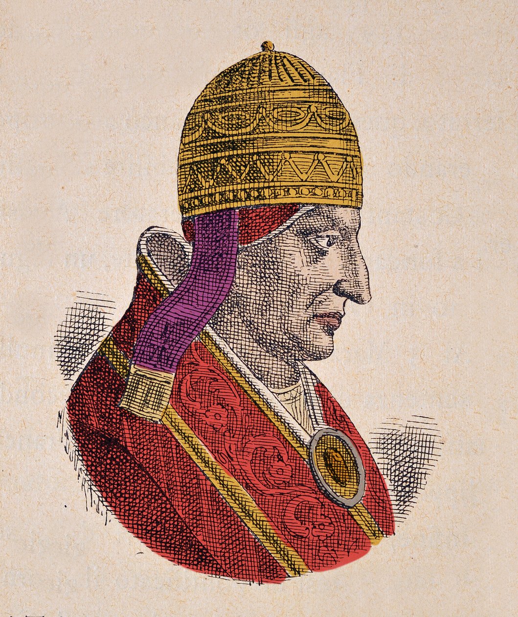 Portrett av paven Innocent III av Italian School
