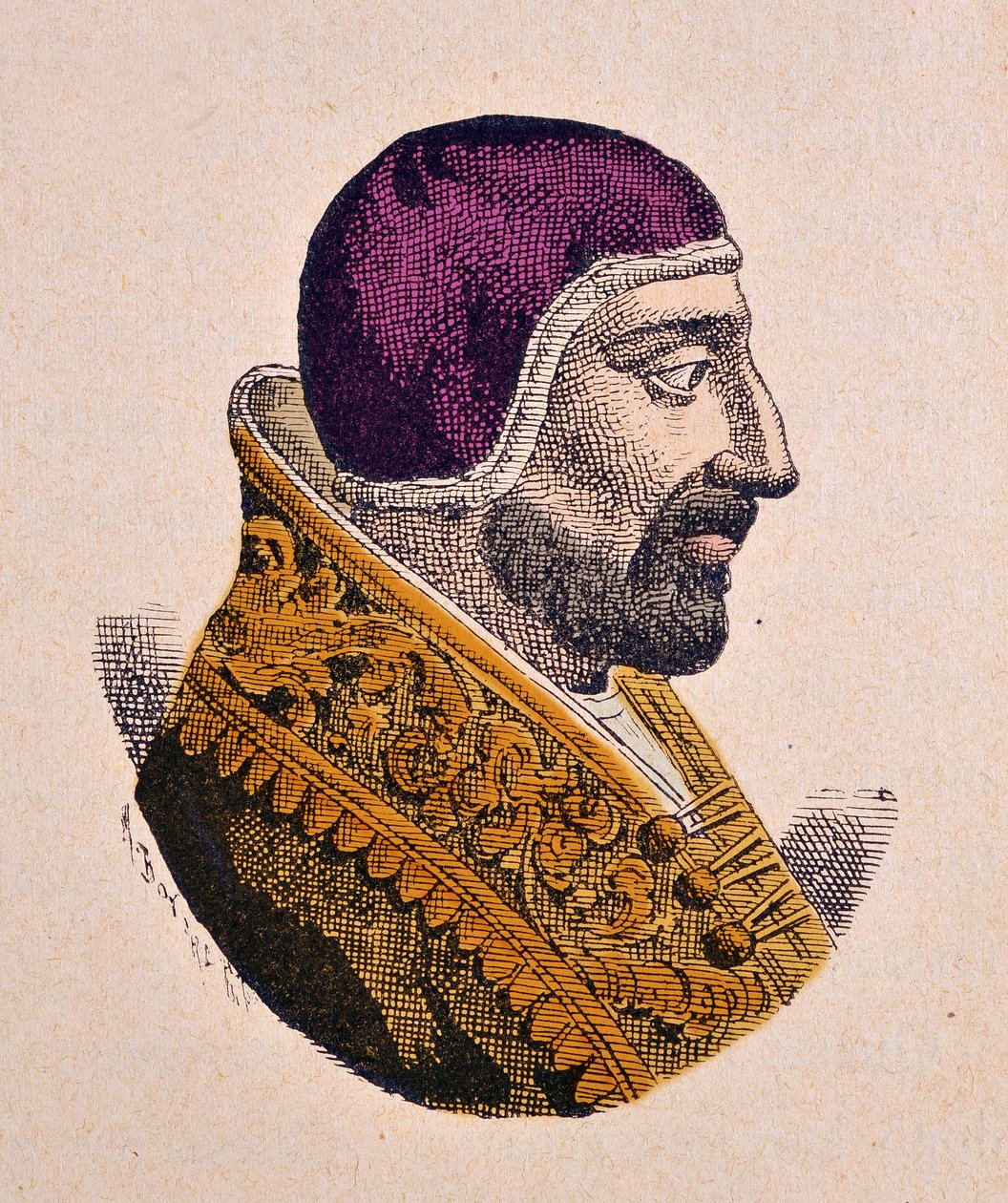 Portrett av paven Innocentius VI (Innocenzo, Innocentius) (1352-1362) av Italian School