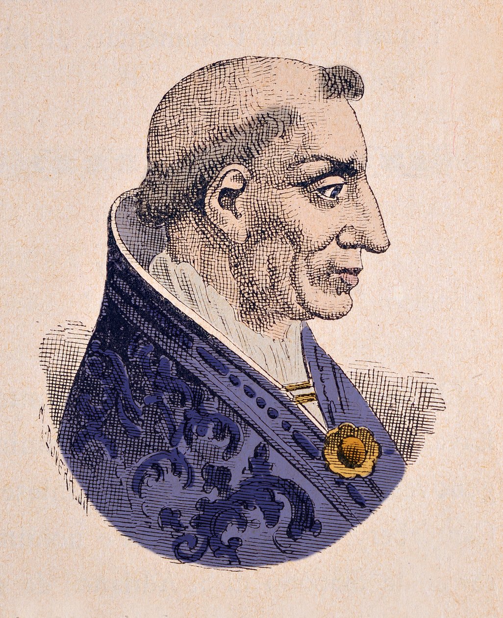 Portrait of the Pope Innocent V (Innocenzo, Innocentius) (1276) av Italian School