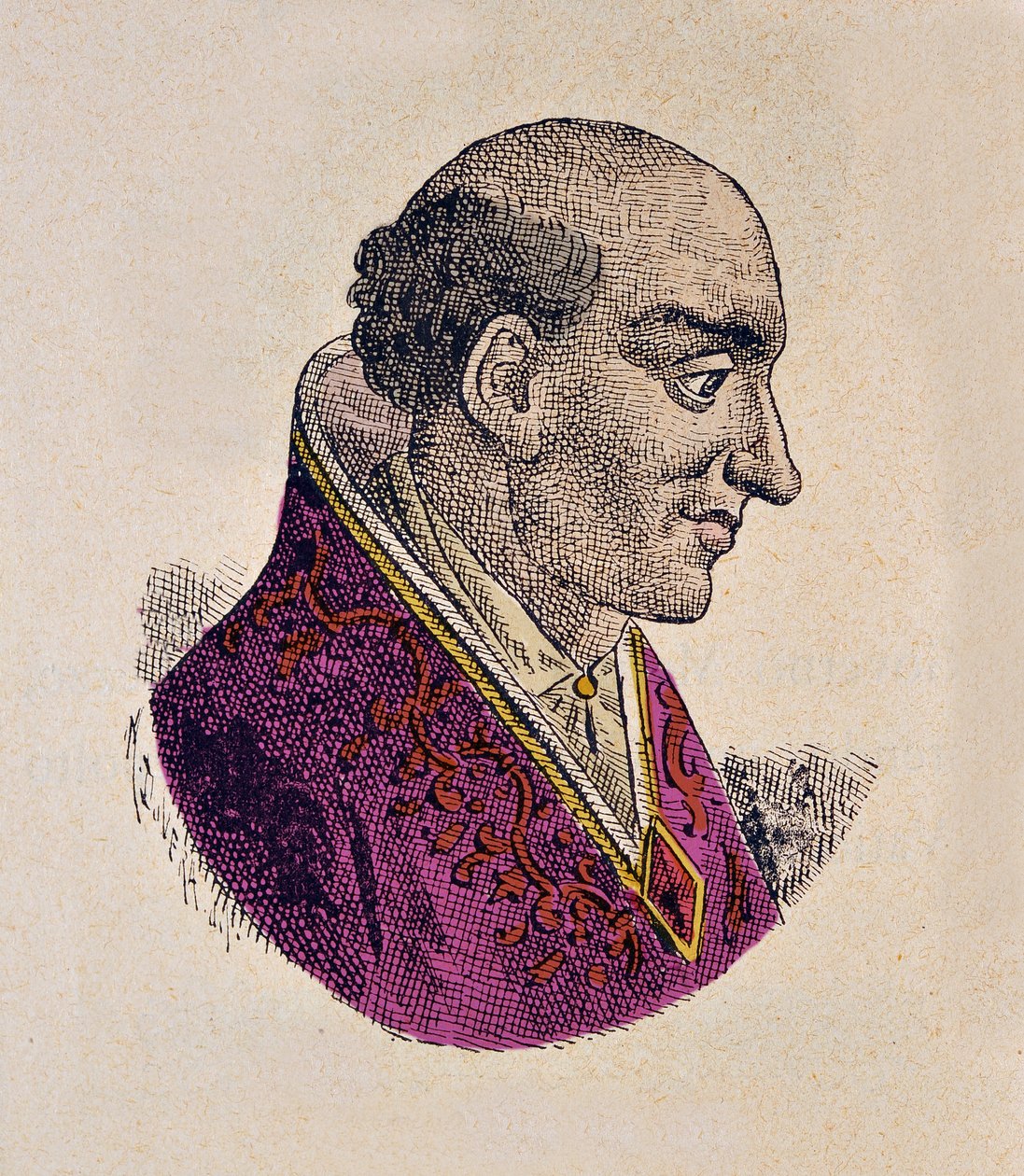 Portrett av pave Johannes XII (Giovanni, Ioannes) (955-963) av Italian School