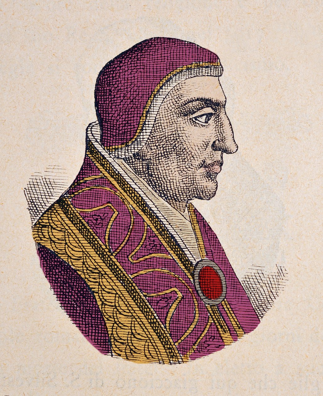 Portrett av pave Johannes XVIII (Giovanni, Ioannes) (1003-1009) av Italian School