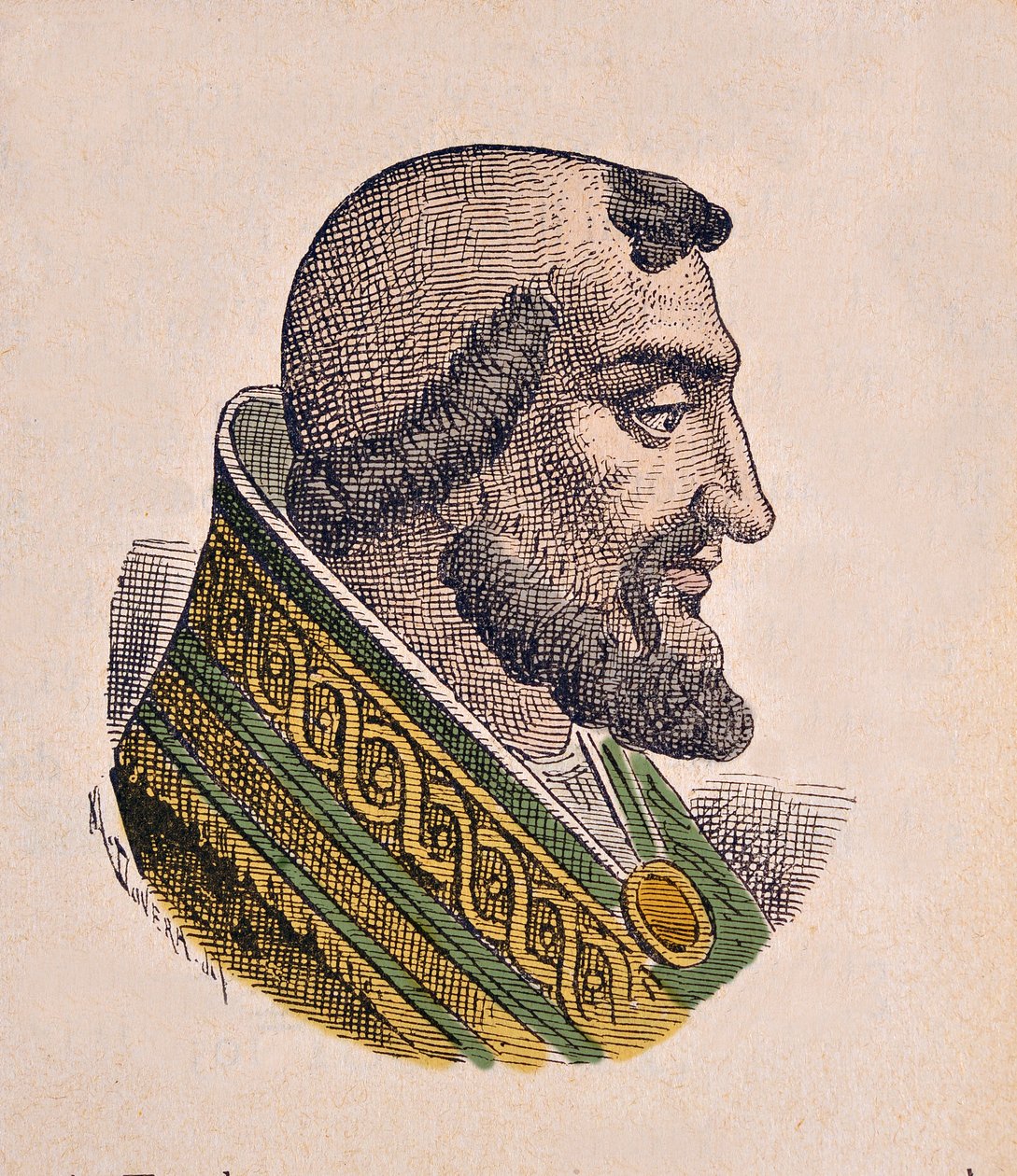 Portrett av paven Leon IX (Leo, Leone) (1049-1054) av Italian School