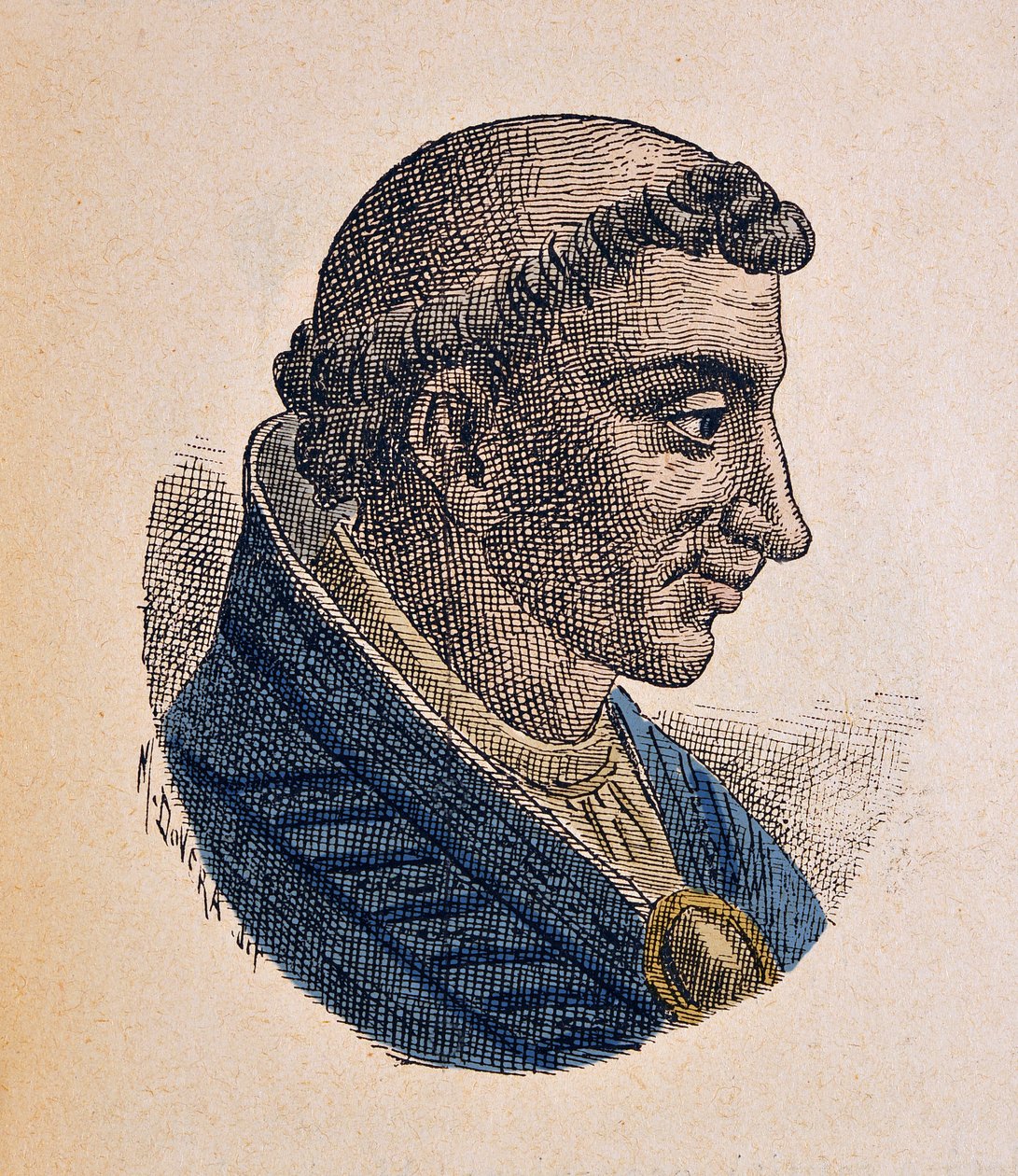 Portrett av paven Leon V (Leo eller leone) (903) av Italian School