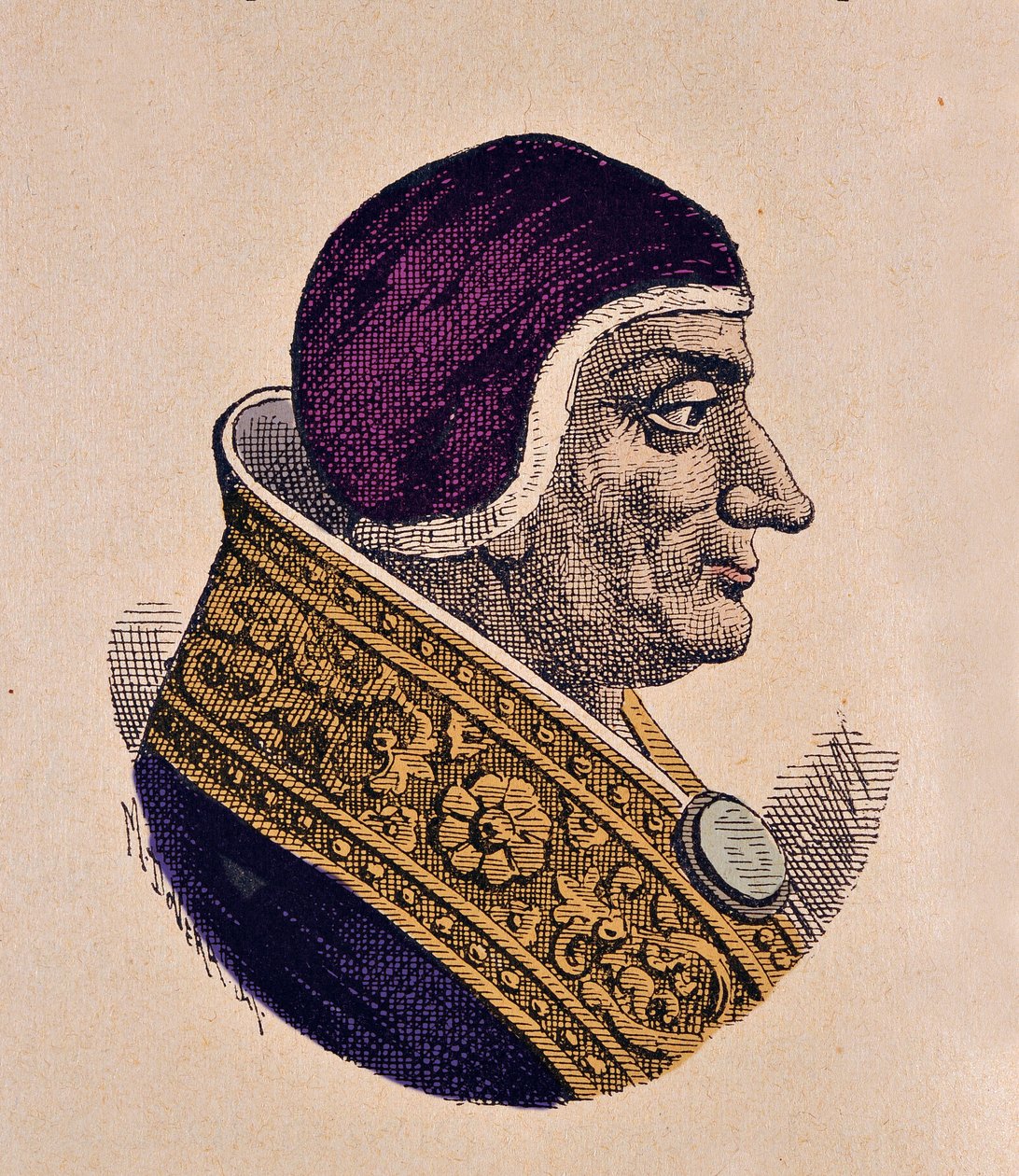 Portrett av pave Lucius II (1144-1145) av Italian School