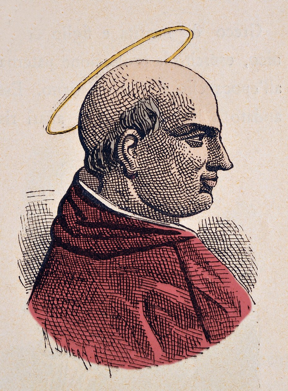 Portrett av paven Marcel Ier (Marcellus eller Marcello I) (308-309) av Italian School