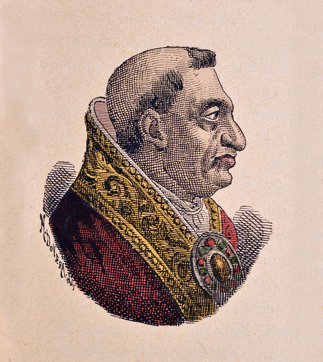 Portrett av pave Paul II (Paolo, Paulus) (1464-1471) av Italian School