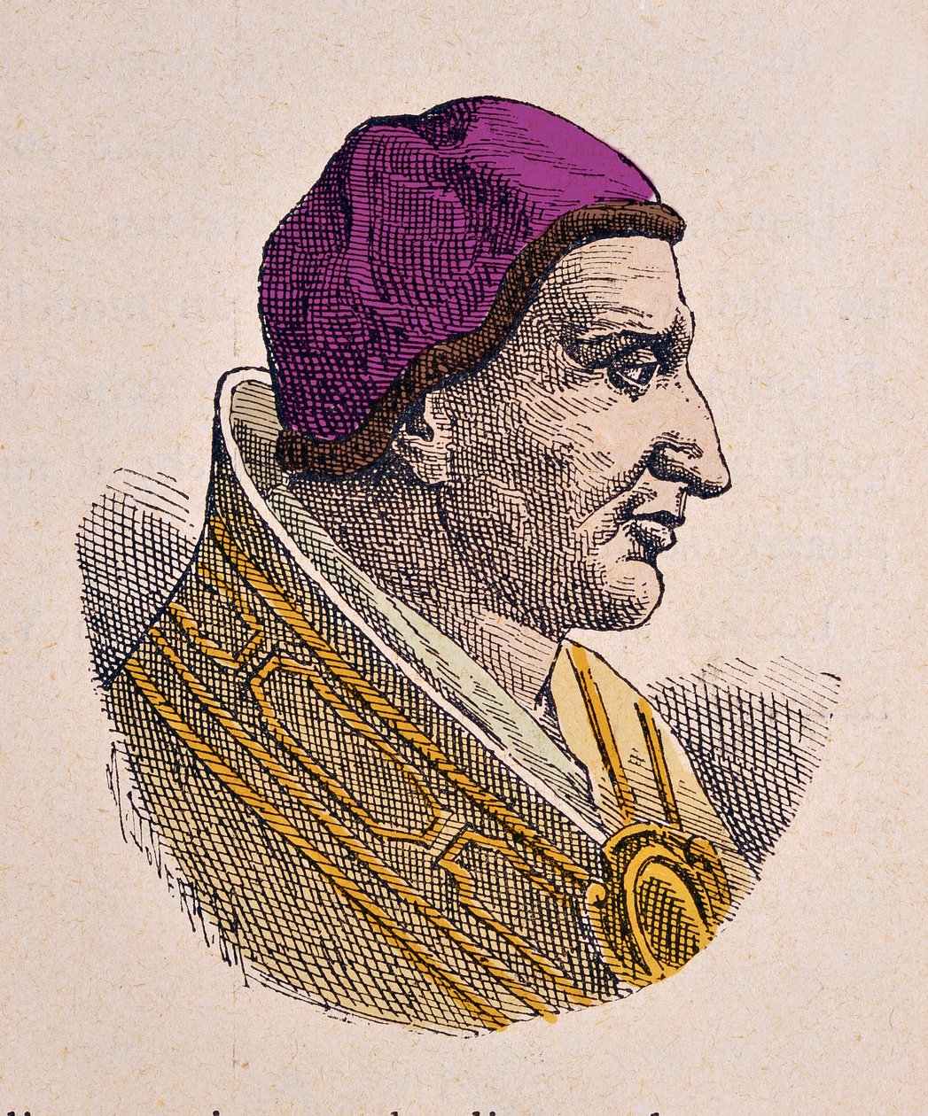 Portrett av pave Pelage II av Italian School