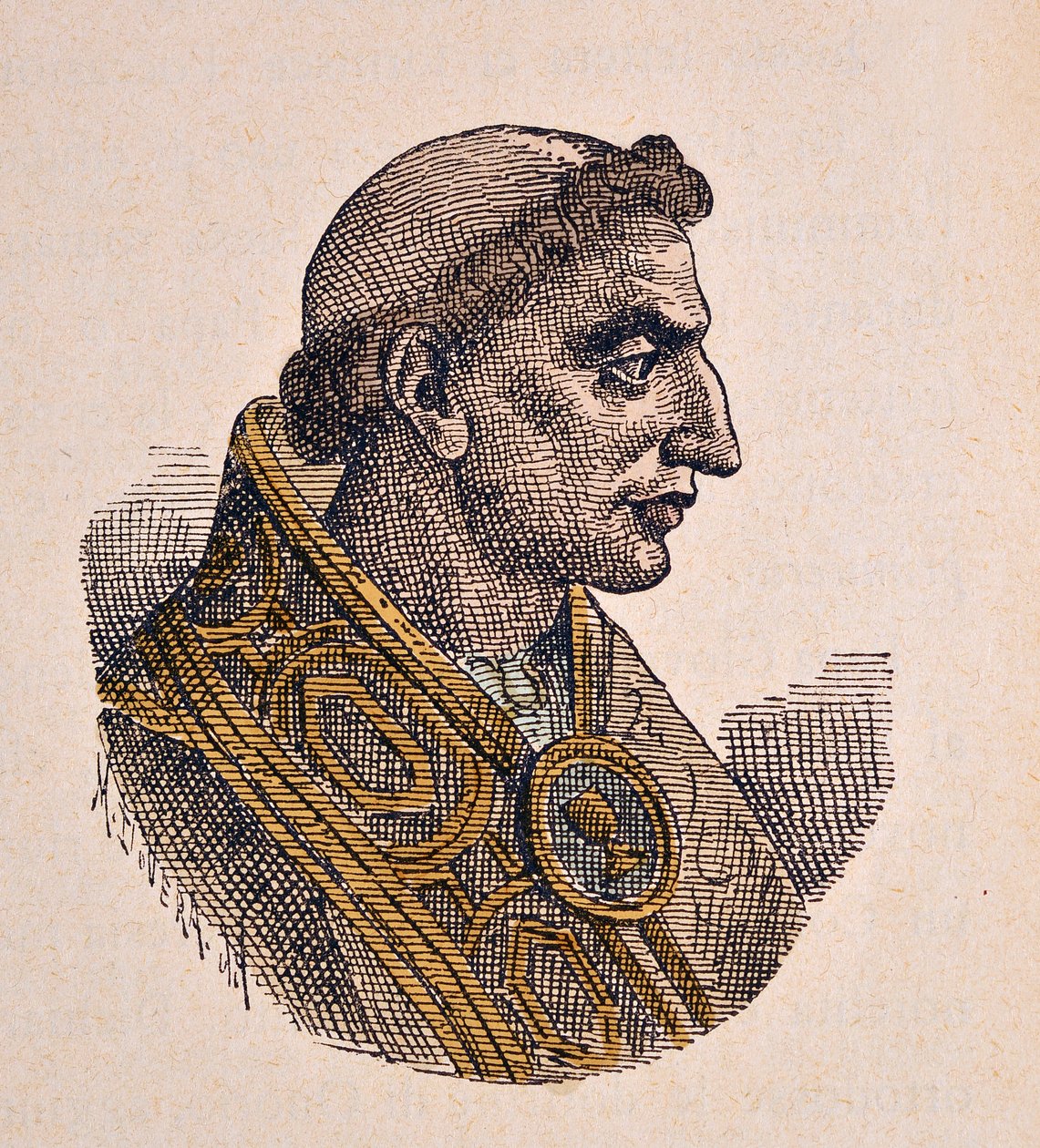 Portrett av paven Severin Ier (Severinus eller Severino) (638/640) av Italian School